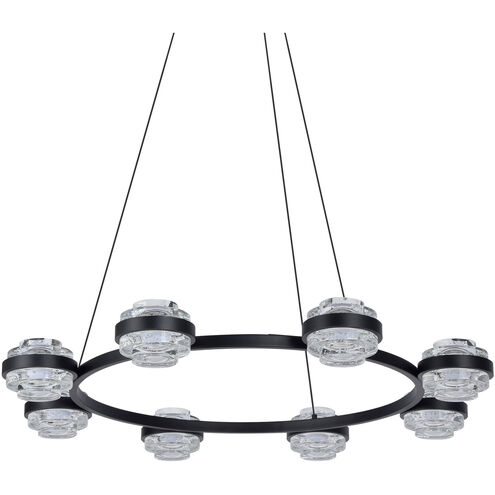 Milano Series 33.25 inch Black Chandelier Ceiling Light, Artisan Collection