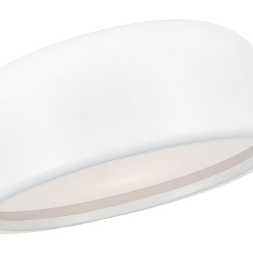 Campton 3 Light 19 inch White Drum Shade Flush Mount Ceiling Light