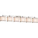 Textile LED 51 inch Brushed Nickel Bath Bar Wall Light