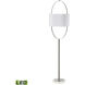 Gosforth 68 inch 9.00 watt Polished Nickel with White Floor Lamp Portable Light