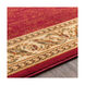 Marash 91 X 31 inch Red and Neutral Runner, Polypropylene
