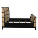 Porto Hand Rubbed Black Bed, Eastern King
