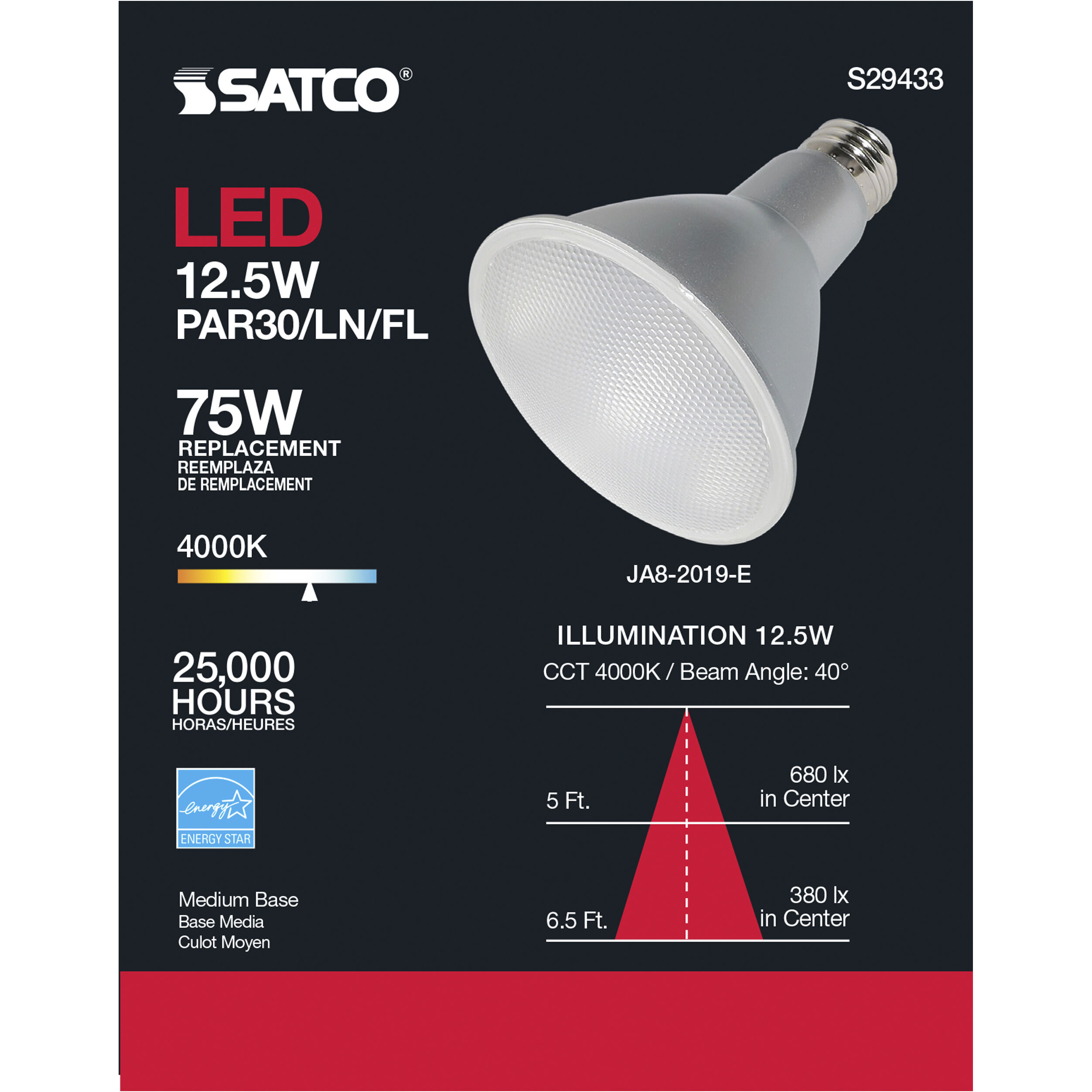 Lumos LED PAR30LN Medium 12.50 watt 120 4000K LED Bulb