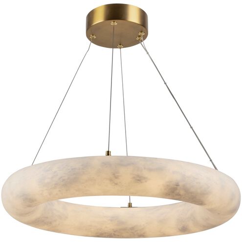 Camila LED 19 inch Brushed Brass Chandelier Ceiling Light