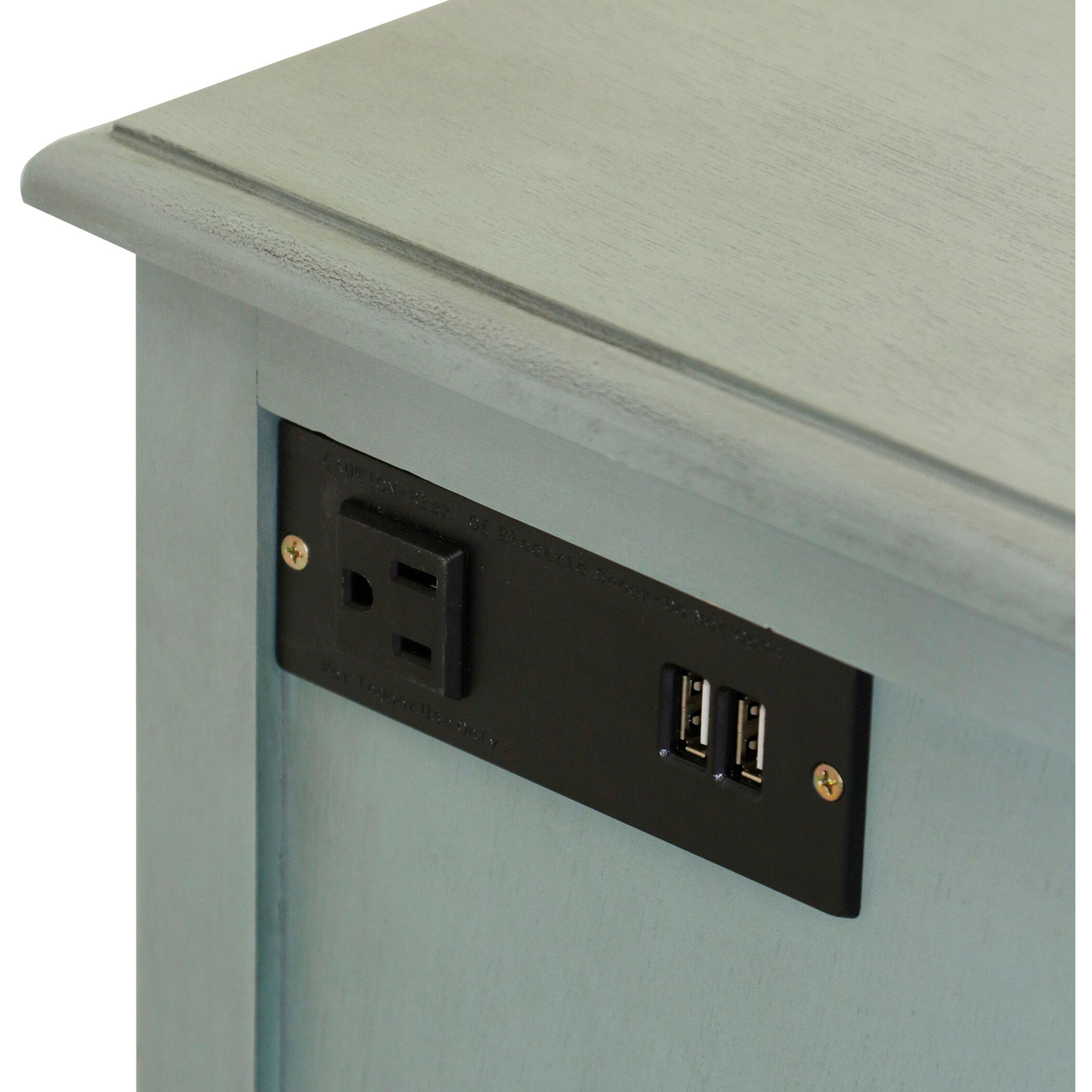 Aged Seafoam 25 X 15 inch Aged Seafoam Wash Side Table 