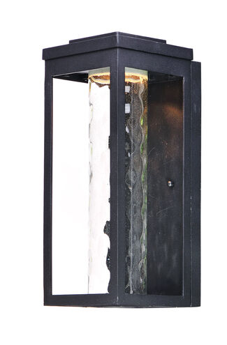 Salon LED LED 15 inch Black Outdoor Wall Sconce in Water