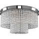 Savena 5 Light 18 inch Chrome Flush Mount Ceiling Light