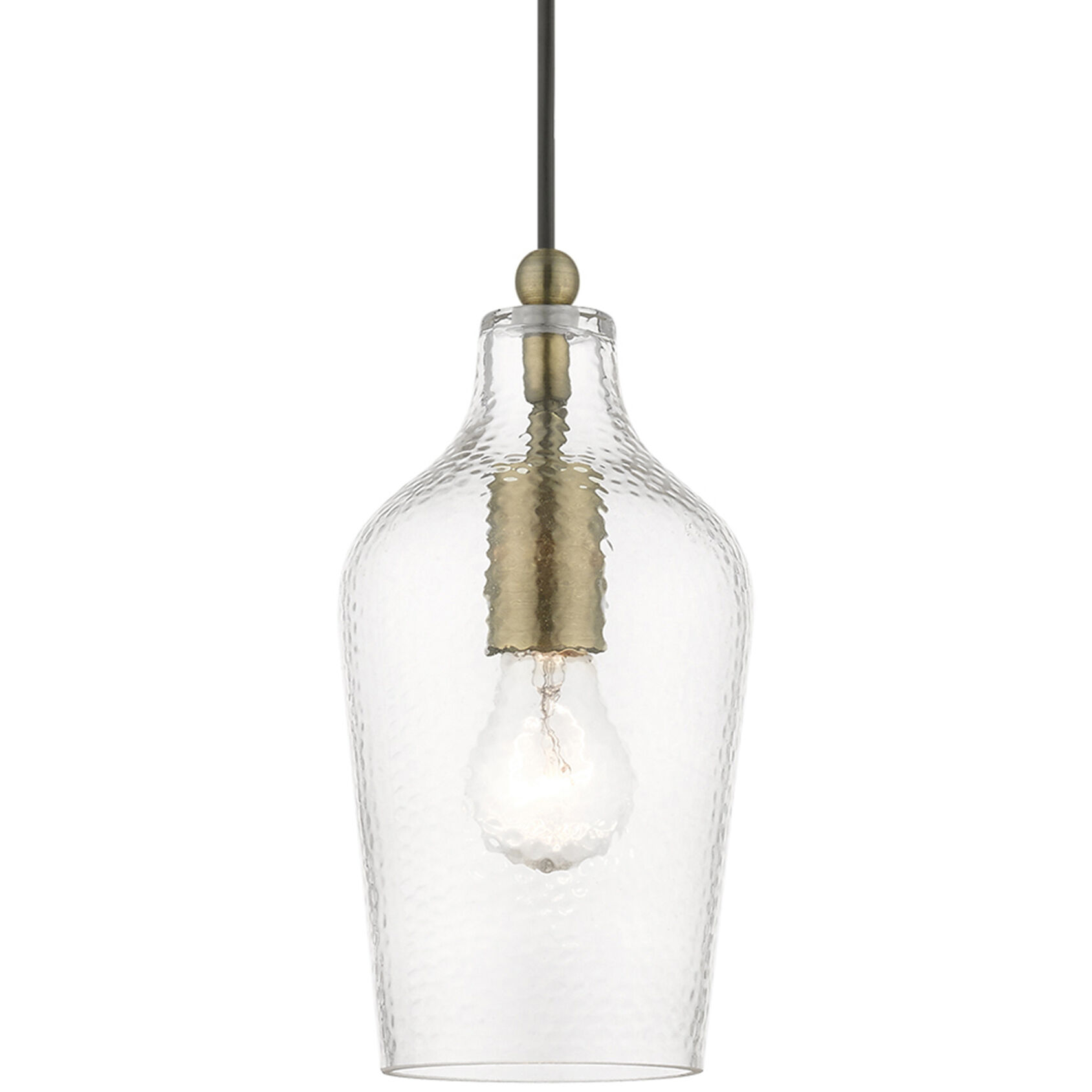 Avery 1 Light 5.25 inch Antique Brass Mini Pendant Ceiling Light