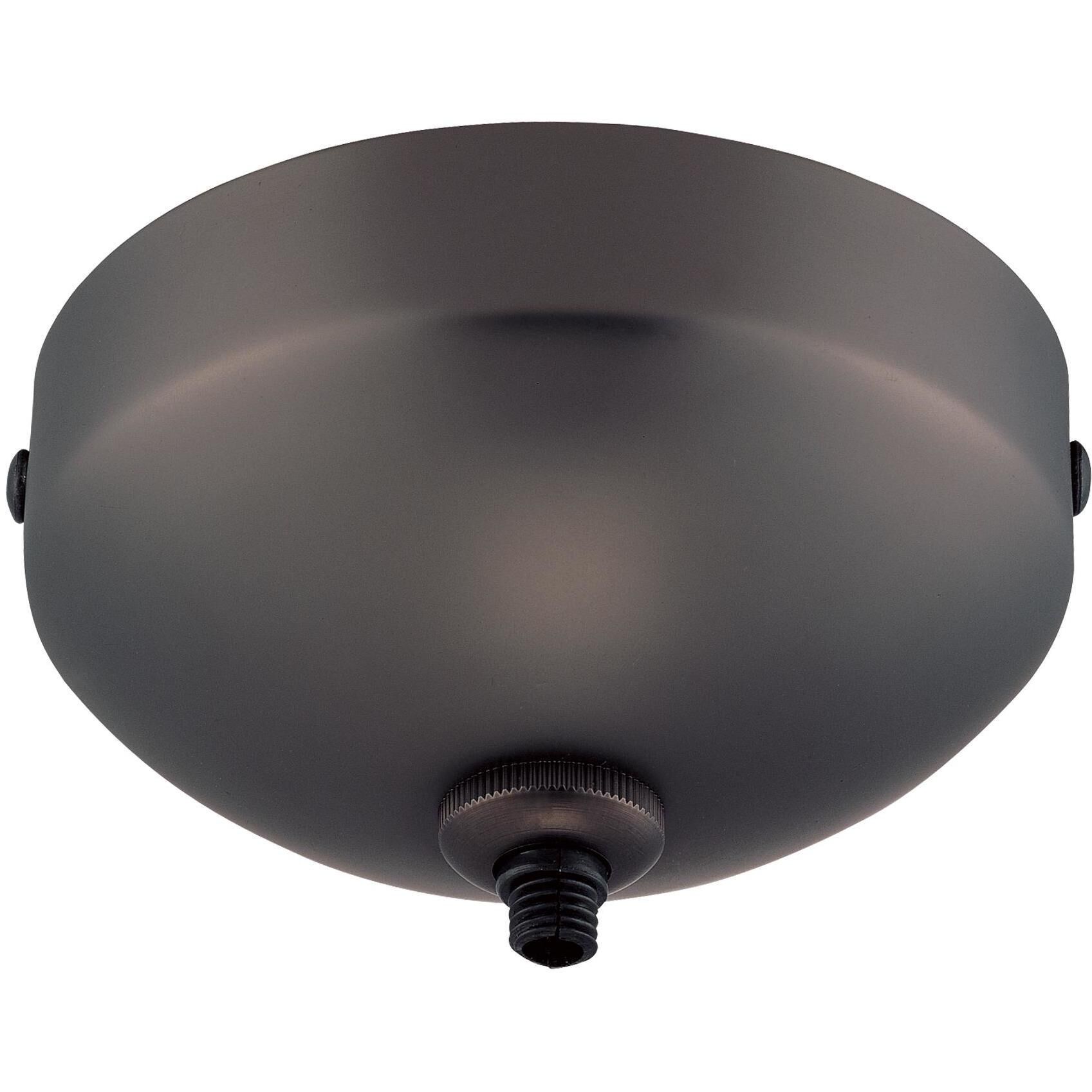 GK Lightrail Sable Bronze Patina LED Mono-Point Canopy, with Mini Transformer