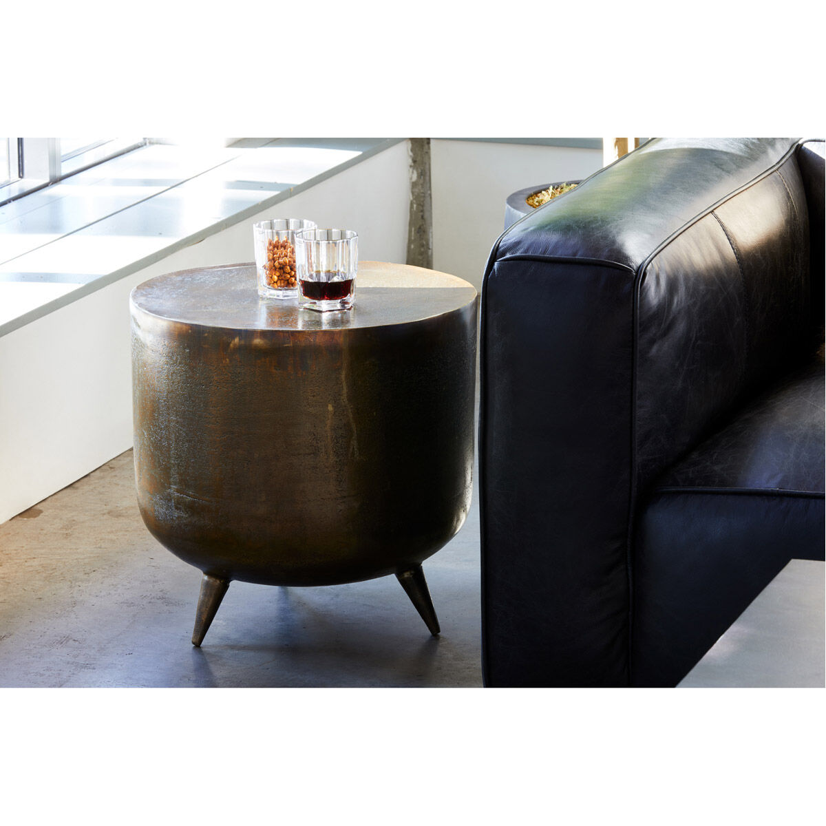 Kettel 19 X 19 inch Gold Accent Table