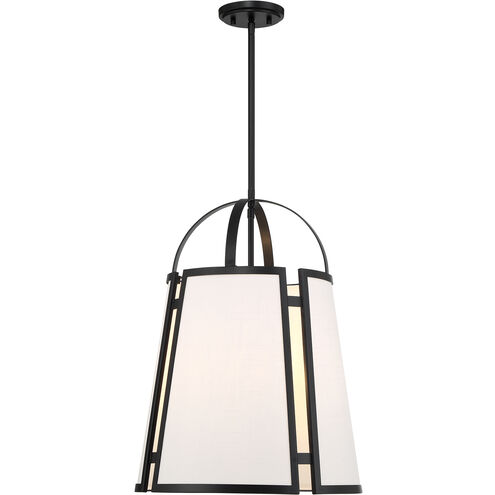 Chartwell 4 Light 16.75 inch Matte Black Pendant Ceiling Light