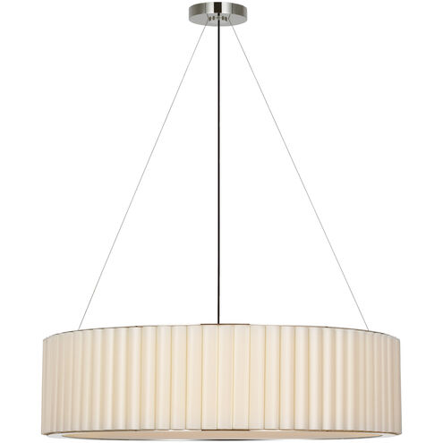 Ian K. Fowler Palati LED 38 inch Polished Nickel Hanging Shade Ceiling Light, Extra Large