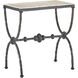 Agora 25 X 22.5 inch Natural and Rustic Bronze Side Table