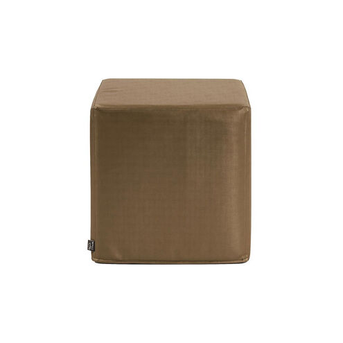 No Tip 17 inch Luxe Bronze Block Ottoman with Cover