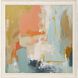 Abstract Collection Distressed Ivory Wood Framed Art