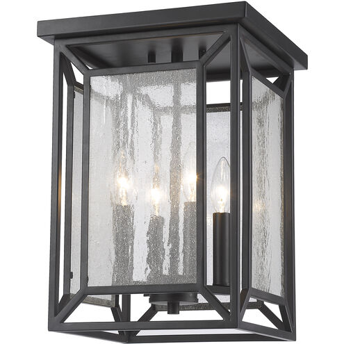 Braum 4 Light 10.2 inch Bronze Flush Mount Ceiling Light