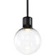 Zigrina 1 Light 7.88 inch Satin Brushed Black Pendant Ceiling Light