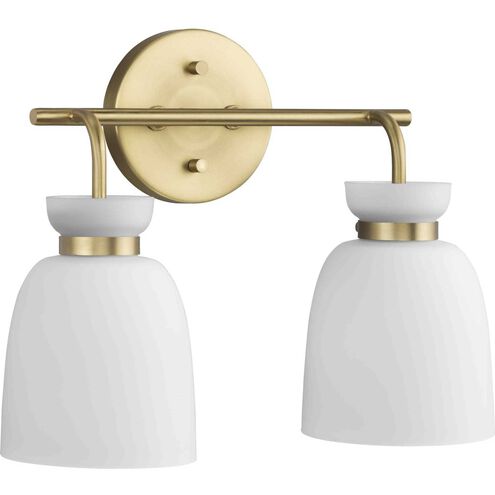 Lexie 2 Light 14 inch Brushed Gold Bathroom Vanity Light Wall Light