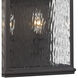 Forged Jefferson 2 Light 19 inch Charcoal Outdoor Sconce, wiring will come out from bottom to HCWO 13"