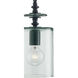 Panorama 1 Light 6 inch Satin Black Pendant Ceiling Light, Small