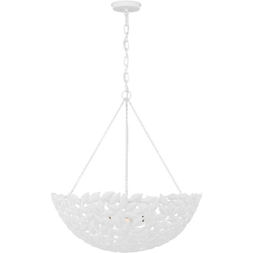 AH by Alexa Hampton Kelan 6 Light 23.75 inch Textured White Pendant Ceiling Light