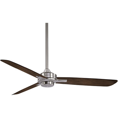 Rudolph 52 inch Brushed Nickel/Medium Maple with Medium Maple Blades Ceiling Fan