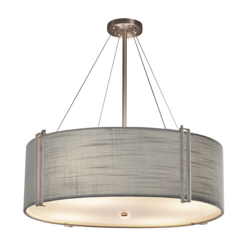 Textile LED 49 inch Brushed Nickel Pendant Ceiling Light