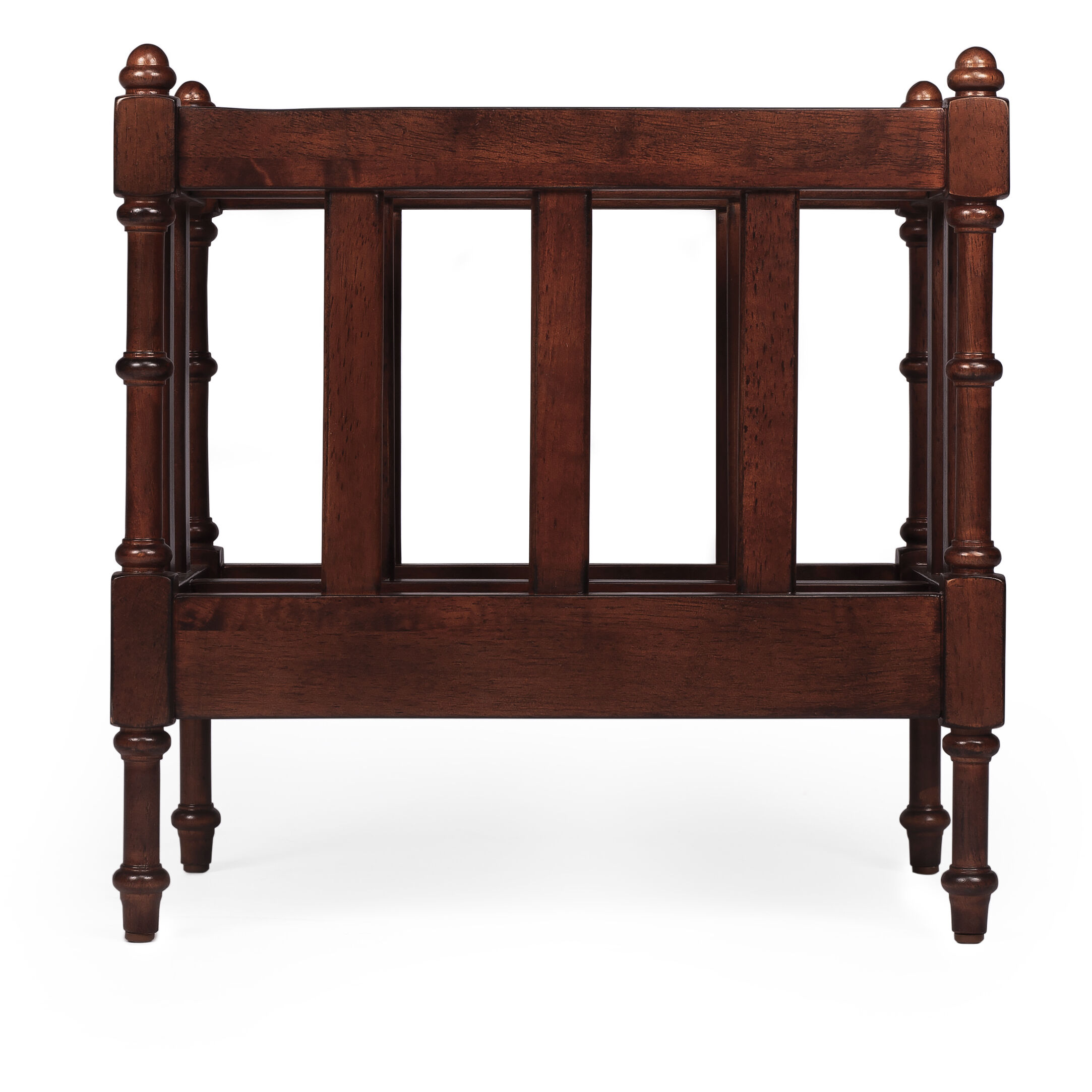 Masterpiece Holden  Antique Cherry Magazine Rack/Media Storage