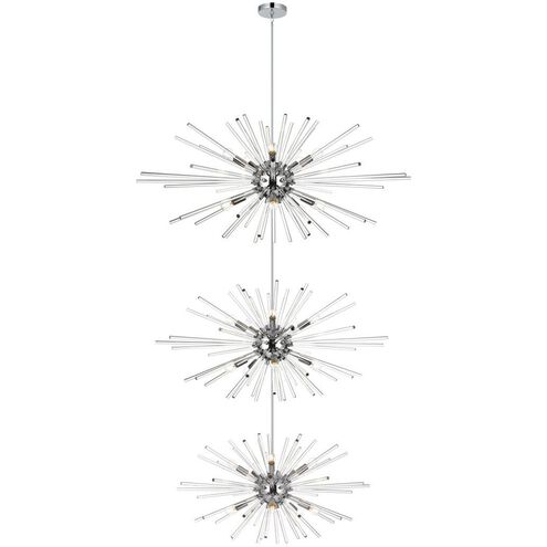 Sienna 30 Light 46 inch Chrome Chandelier Ceiling Light