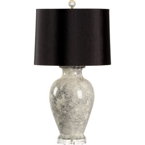 Vietri 32 inch 100 watt Black/Grey/Cream Glaze Table Lamp Portable Light