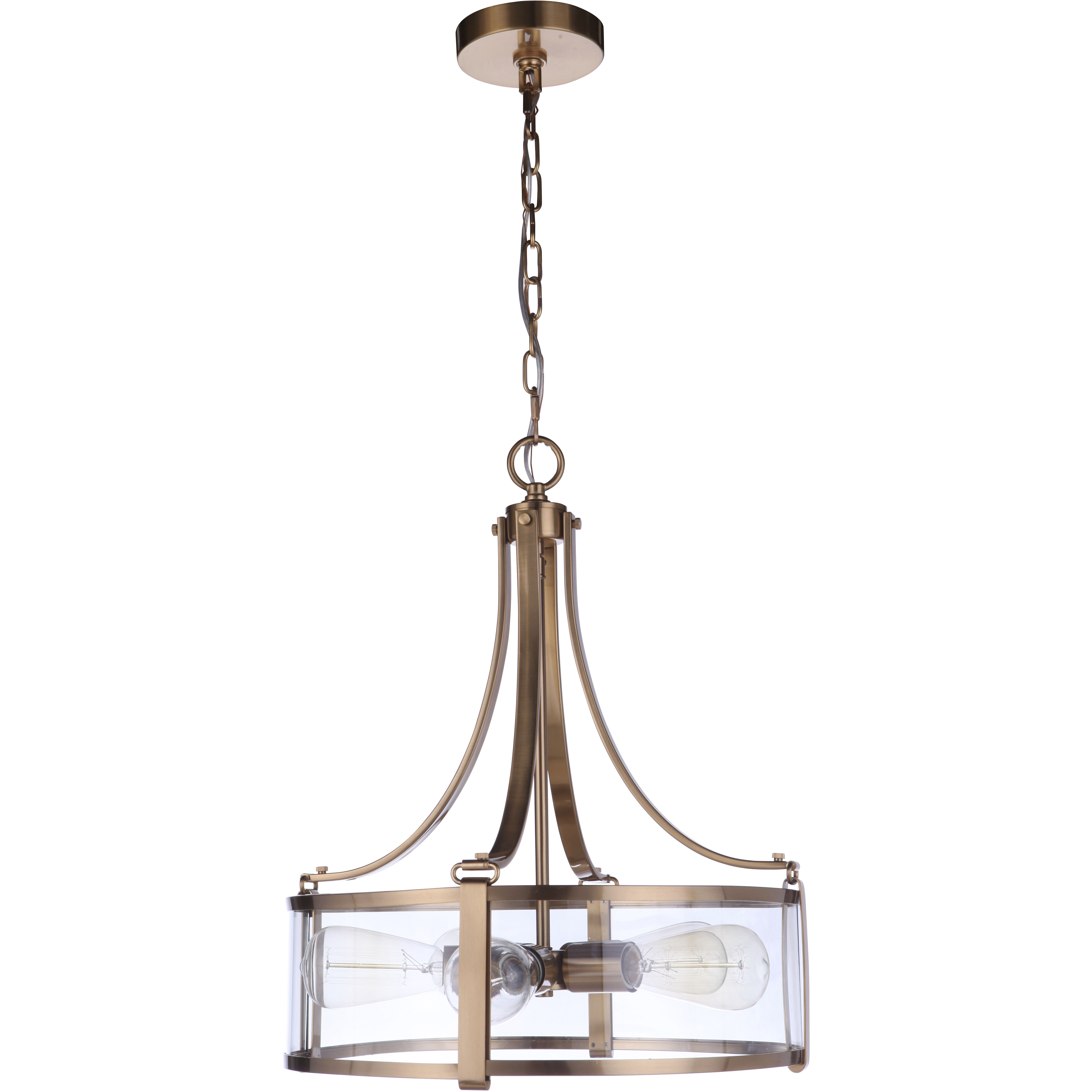 Elliot 5 Light 16 inch Satin Brass Pendant Ceiling Light