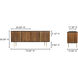 Dionne 72 X 19 inch Yellow Sideboard