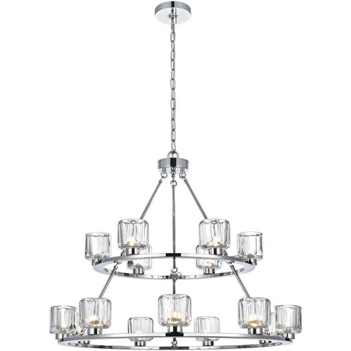 Cadence 15 Light 36 inch Chrome Chandelier Ceiling Light