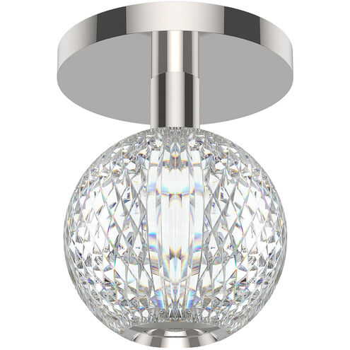 Marni LED 4.38 inch Polished Nickel Flush Mount Ceiling Light