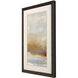 Unify Amber Yellow and Beige and Gray and Red Framed Art