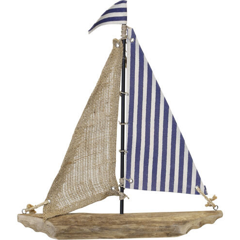 Squall Blue and Natural Decorative Object