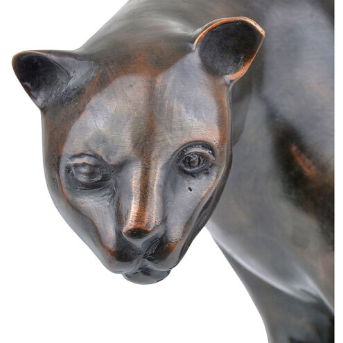 Running Cheetah Animal Statue Small Bronze Resi - Folksy