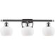 Ballston Fenton LED 26 inch Polished Chrome Bath Vanity Light Wall Light in Matte White Glass, Ballston