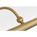 C&M by Chapman & Myers Lamont 8 watt 19.13 inch Burnished Brass Picture Light Wall Light