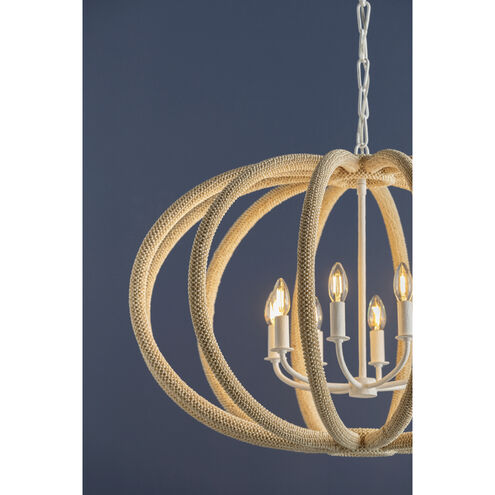 Lewiston 8 Light 34 inch White Plaster Chandelier Ceiling Light
