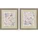 Garden Friends Blue and Green and Pink and Orange Framed Art, Propac