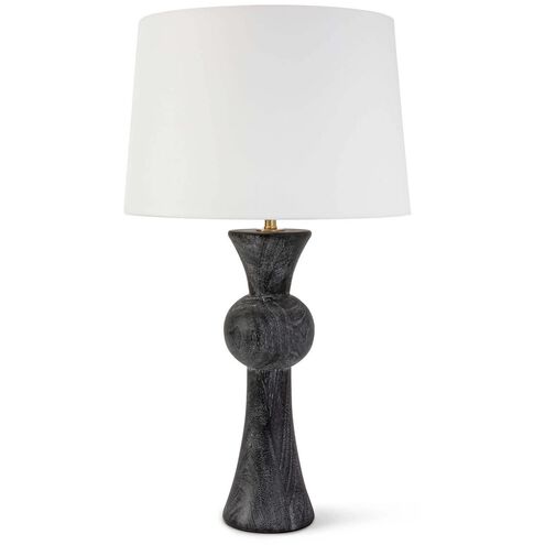 Vaughn 28 inch 150.00 watt Ebony Table Lamp Portable Light