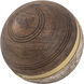 Dunn Walnut and Whitewash with Brass Orb