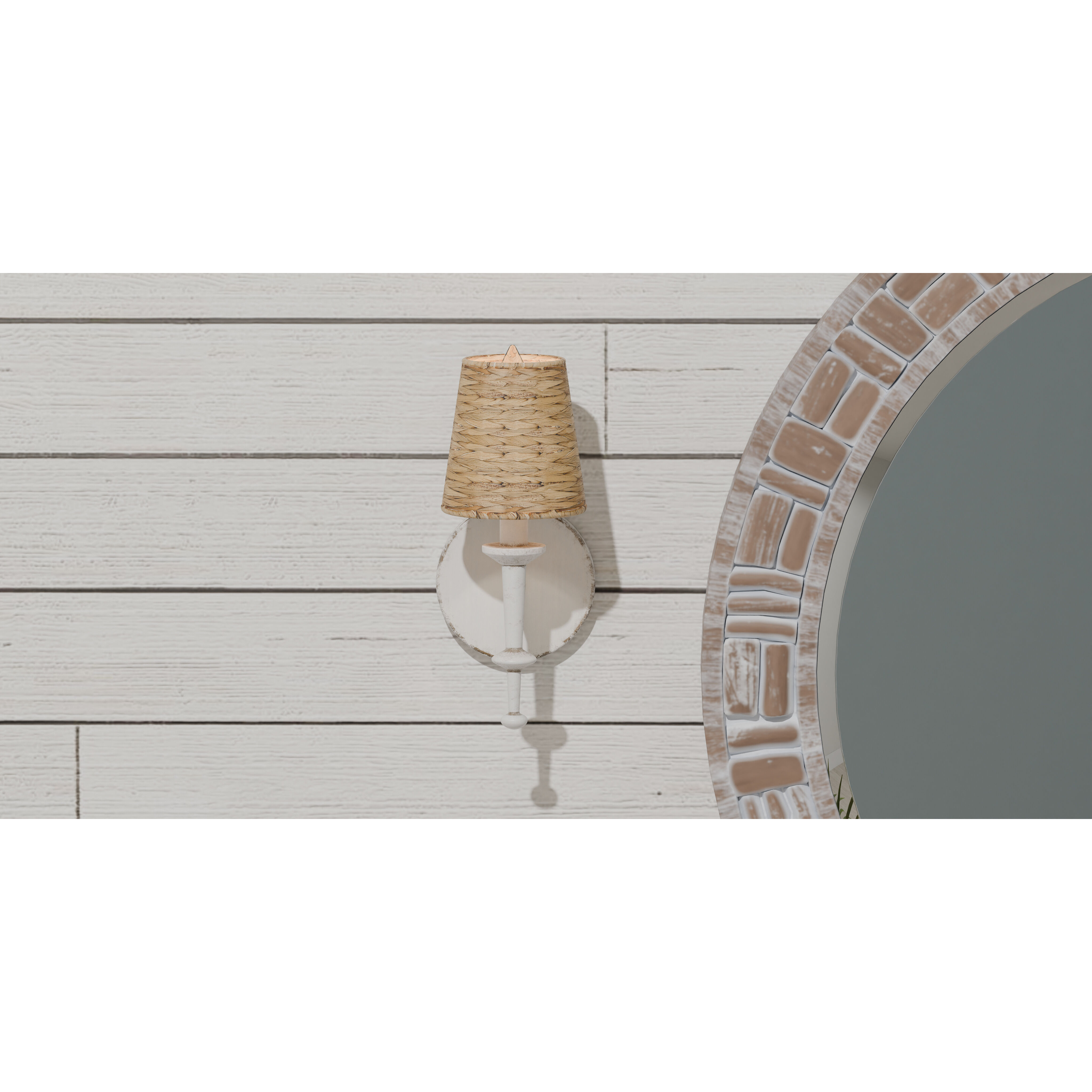 Flannery 1 Light 5 inch Antique White Wall Sconce Wall Light, Small