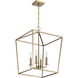 Emma 4 Light 17 inch Burnished Brass Pendant Ceiling Light