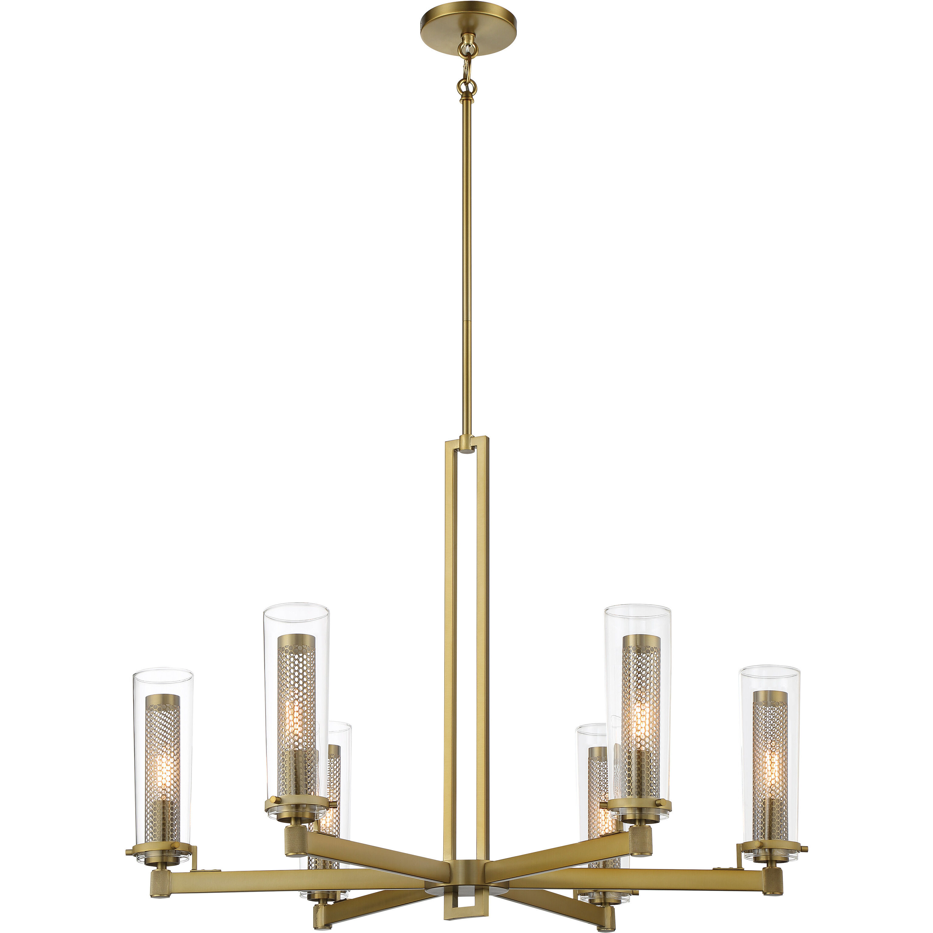 Emmerham 6 Light 32 inch Soft Brass Chandelier Ceiling Light