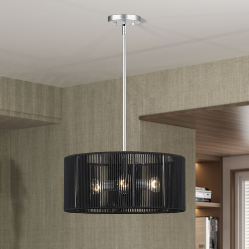 Acordia 3 Light 18 inch Painted Nickel Pendant Chandelier Ceiling Light