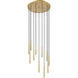 Forest LED 24 inch Modern Gold Chandelier Ceiling Light