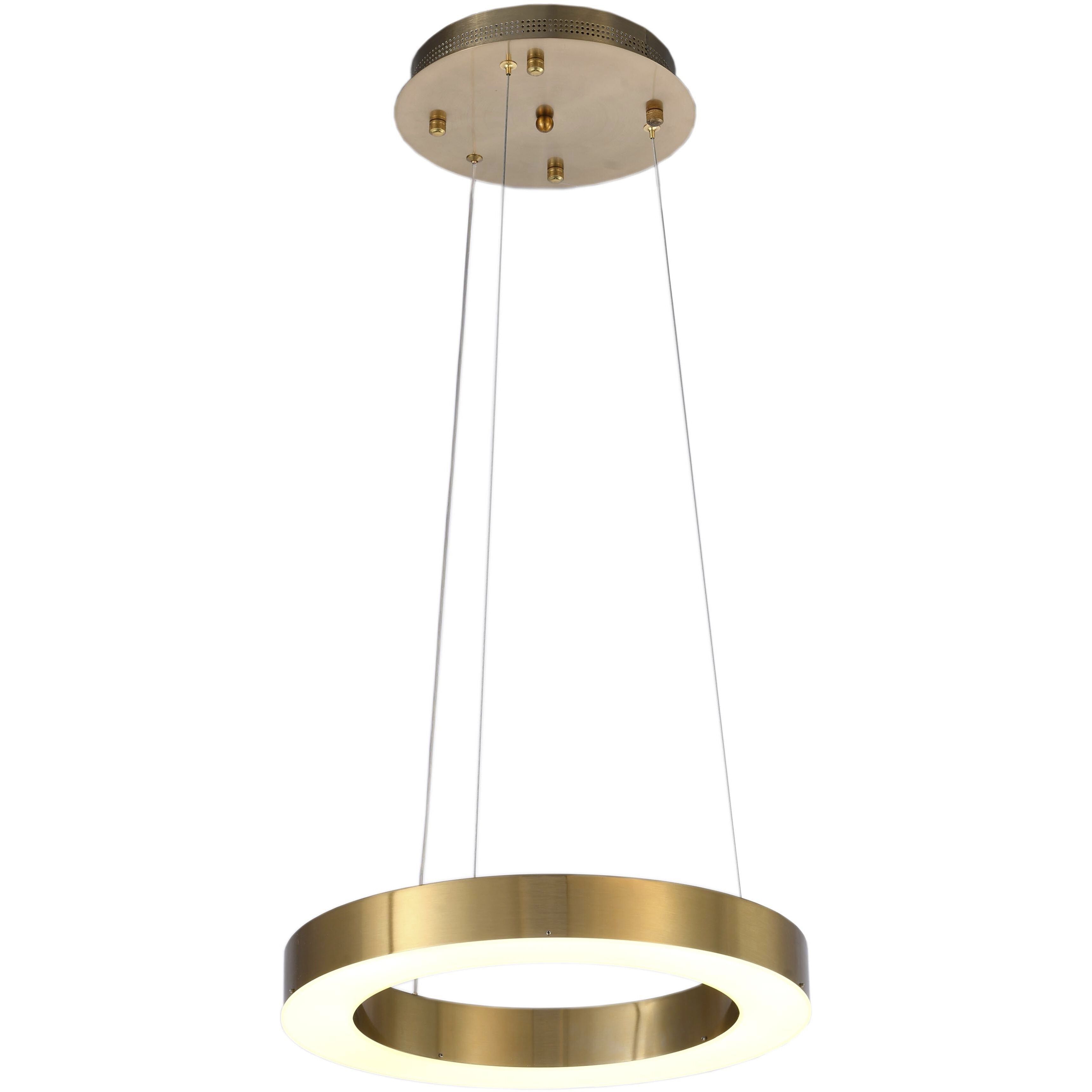 Canada LED 19.69 inch Gold Chandelier Ceiling Light in 3000K