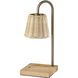 Ridgley 13.25 inch 50 watt Antique Brass Candlewarmer Lamp Portable Light, Simplee Adesso